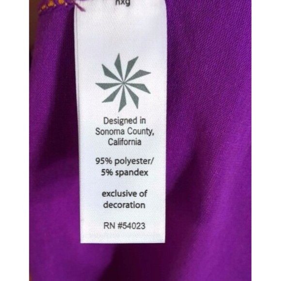 2/$15 Athleta Tank Top Purple XL Racerback Sleeveless 2014 Espritde She Lifetime - Picture 6 of 6